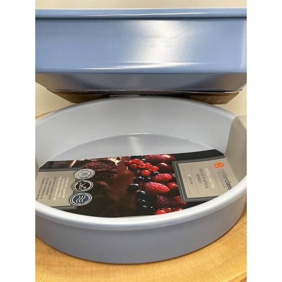 Master Class Prem Bakeware Round & Square Cake Pans 9" NonStick HeavyGauge Steel - Picture 6 of 7